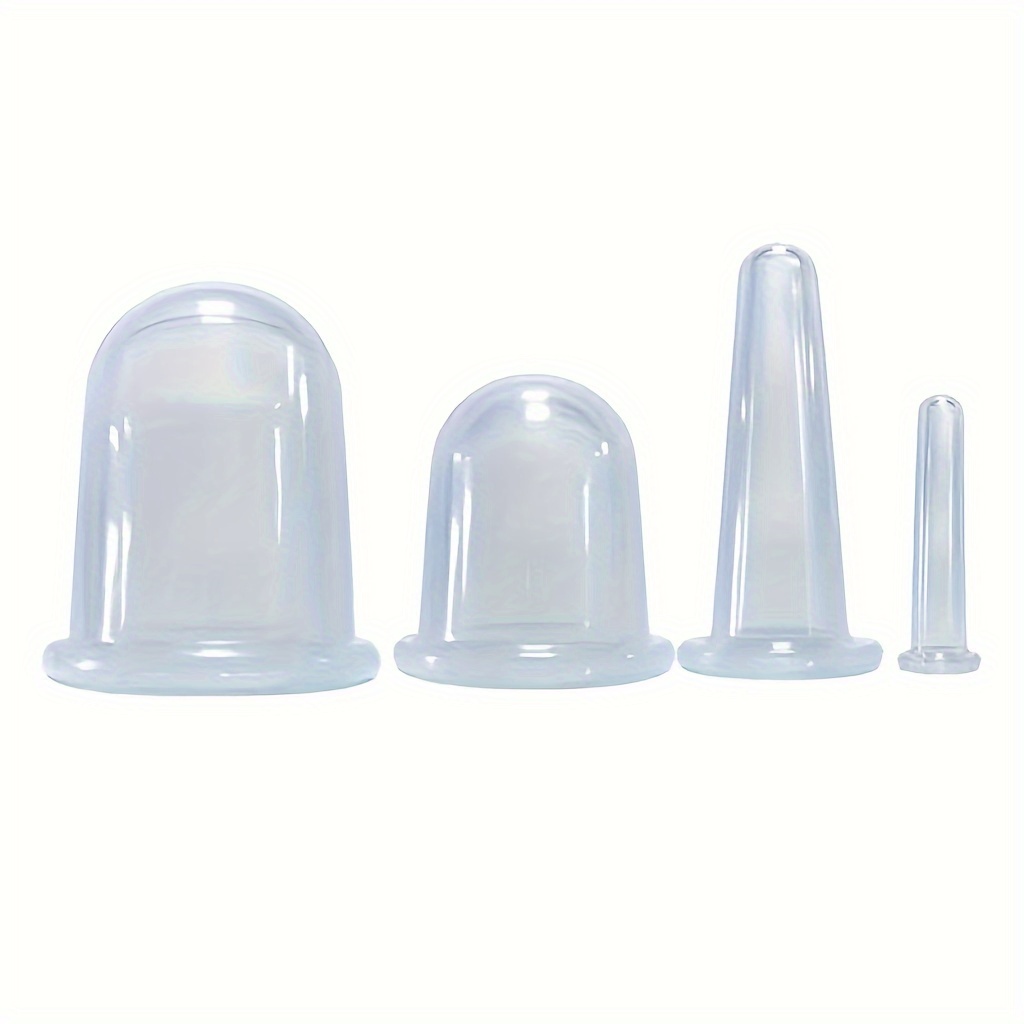 4 Pcs Silicone Vacuum Cup for Cellulite Massage